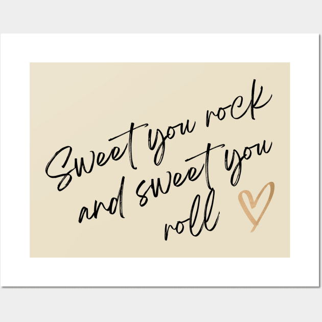 Sweet You Rock and Sweet You Roll - Dave Matthews Band Wall Art by AwkwardTurtle